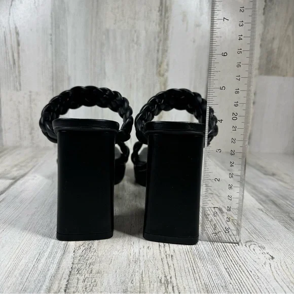 New Anne Klein  Alexander Braided  Platform Block Heel Sandal #918 - Picture 9 of 13